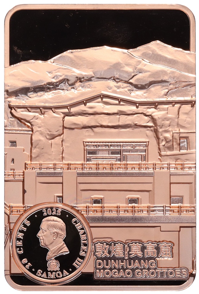 20 центов 2025 года Самоа «Пещеры Могао — Летающие апсары» — Фото №2