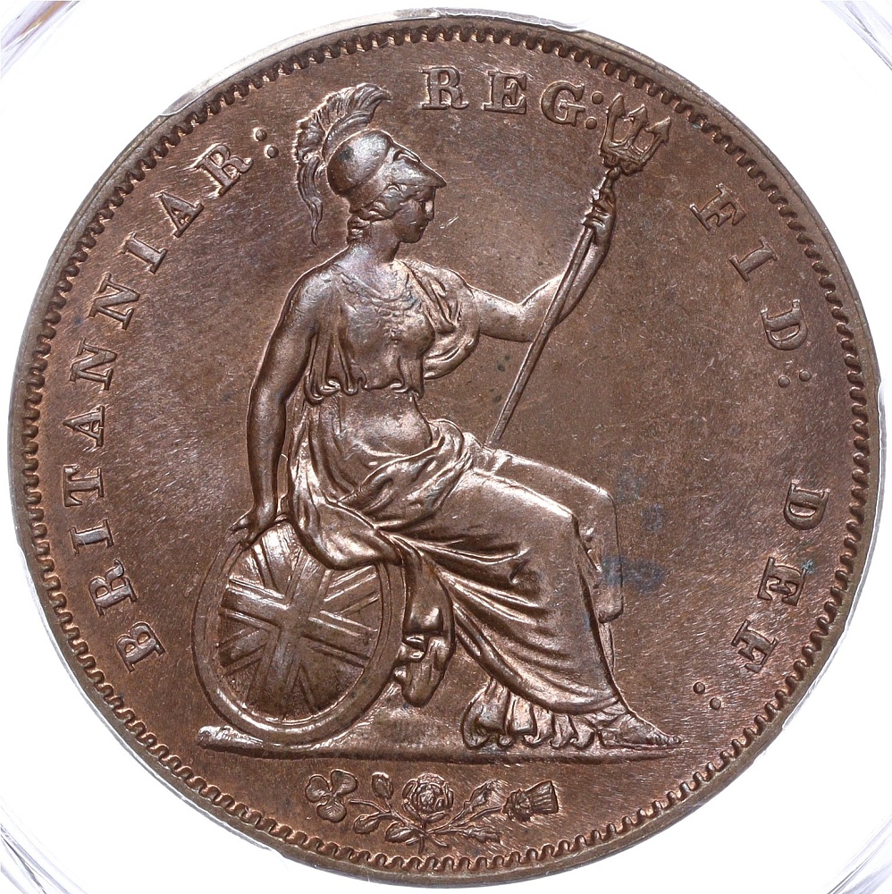 1 пенни 1853 года Великобритания (Королева Виктория)- в слабе PCGS (MS63BN)  купить в Москве | интернет-магазин нумизматики NUMIZMAT.RU