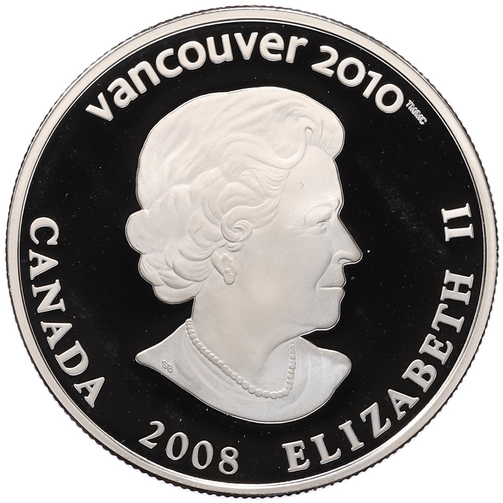25 долларов 2008 года Канада «XXI зимние Олимпийские Игры 2010 в Ванкувере — Бобслей» — Фото №2