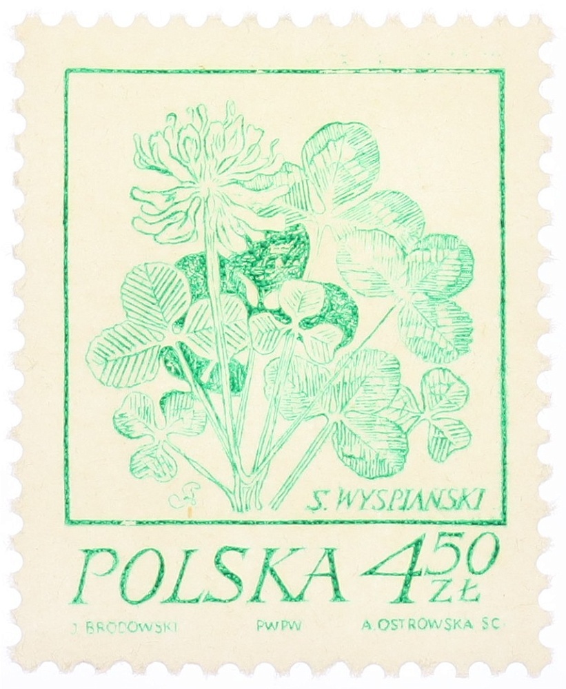 Почтовая марка 4.50 злотых 1974 года Польша — Фото №1