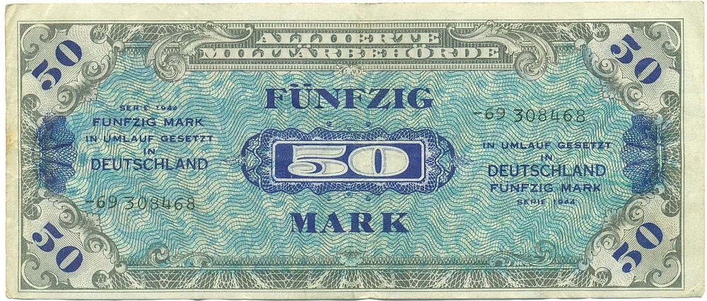 50 марок 1944 года Германия (Выпуск Союзного коммандования) — Фото №1