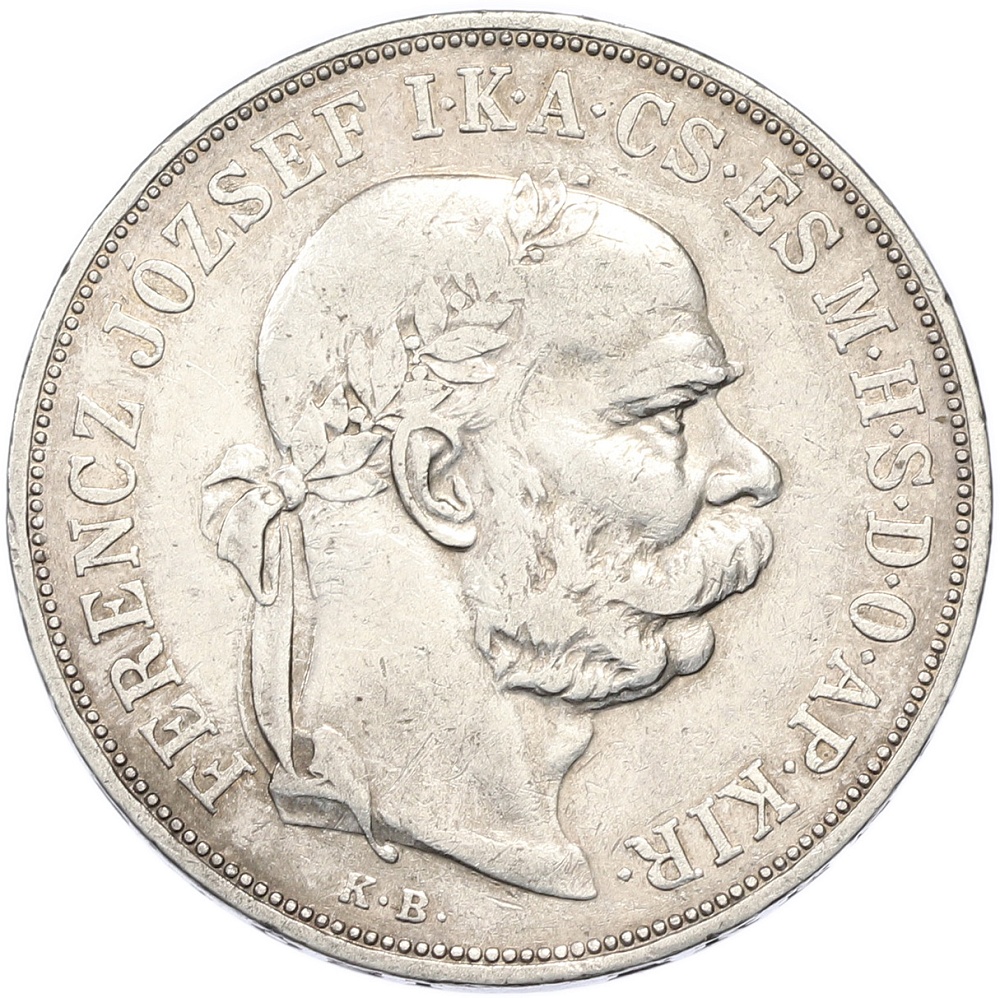 5 крон 1900 года Венгрия — Фото №2