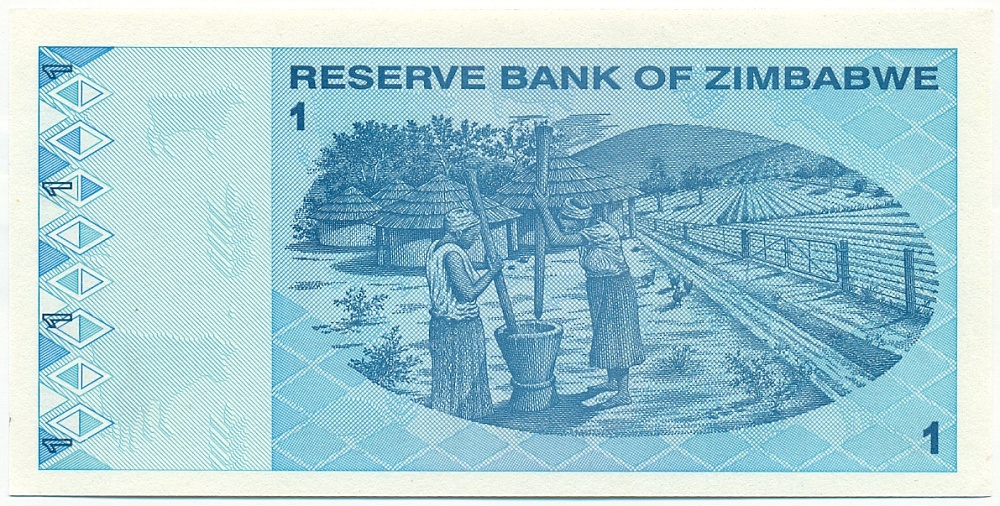 1 доллар 2009 года Зимбабве — Фото №2