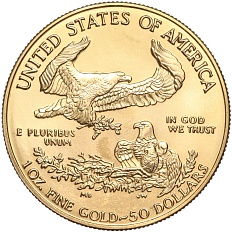 50 долларов 1997 года США «Американский золотой орел» — Фото №2