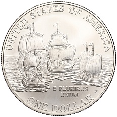 1 доллар 2007 года P США «400 лет первому поселению Джеймстаун» — Фото №2