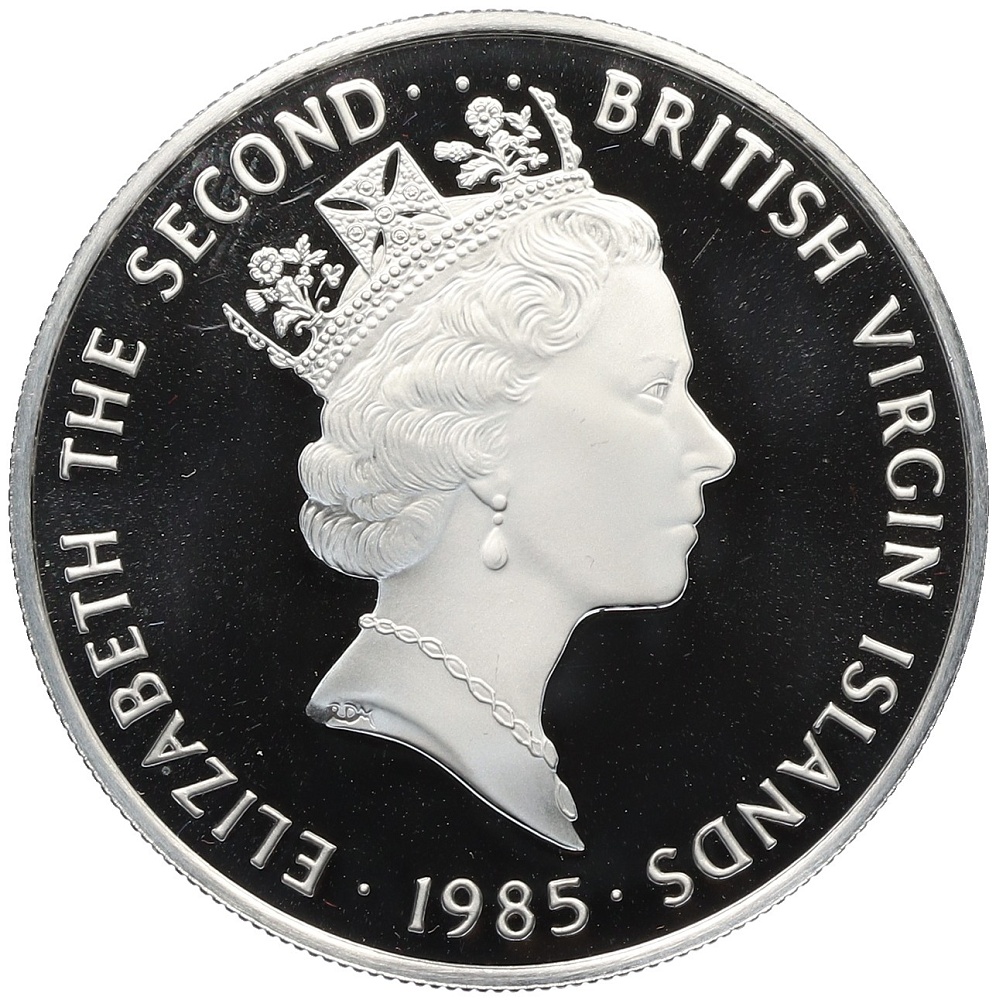 20 долларов 1985 года Британские Виргинские острова «Сокровища затонувших кораблей — Заварочный чайник» — Фото №2