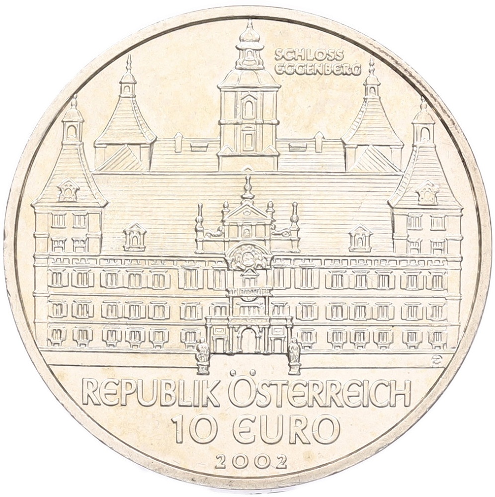 10 евро 2002 года Австрия «Замок Эггенберг» — Фото №2
