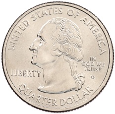 1/4 доллара (25 центов) 2001 года D США «Штаты и территории — Род-Айленд» — Фото №2