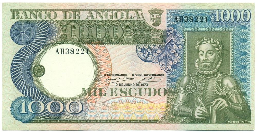 1000 эскудо 1973 года Ангола — Фото №1