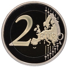 2 евро 2016 года Монако «150 лет основанию Монте-Карло» — Фото №2