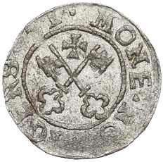 1 шиллинг 1551 года Ливонский орден (Иоганн фон дер Реке) — Фото №1