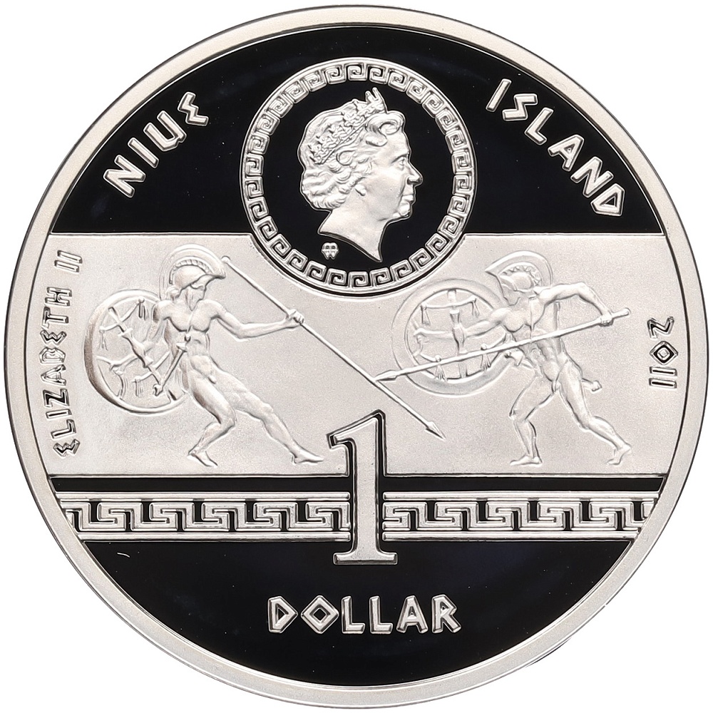 1 доллар 2011 года Ниуэ «Александр Македонский» — Фото №2