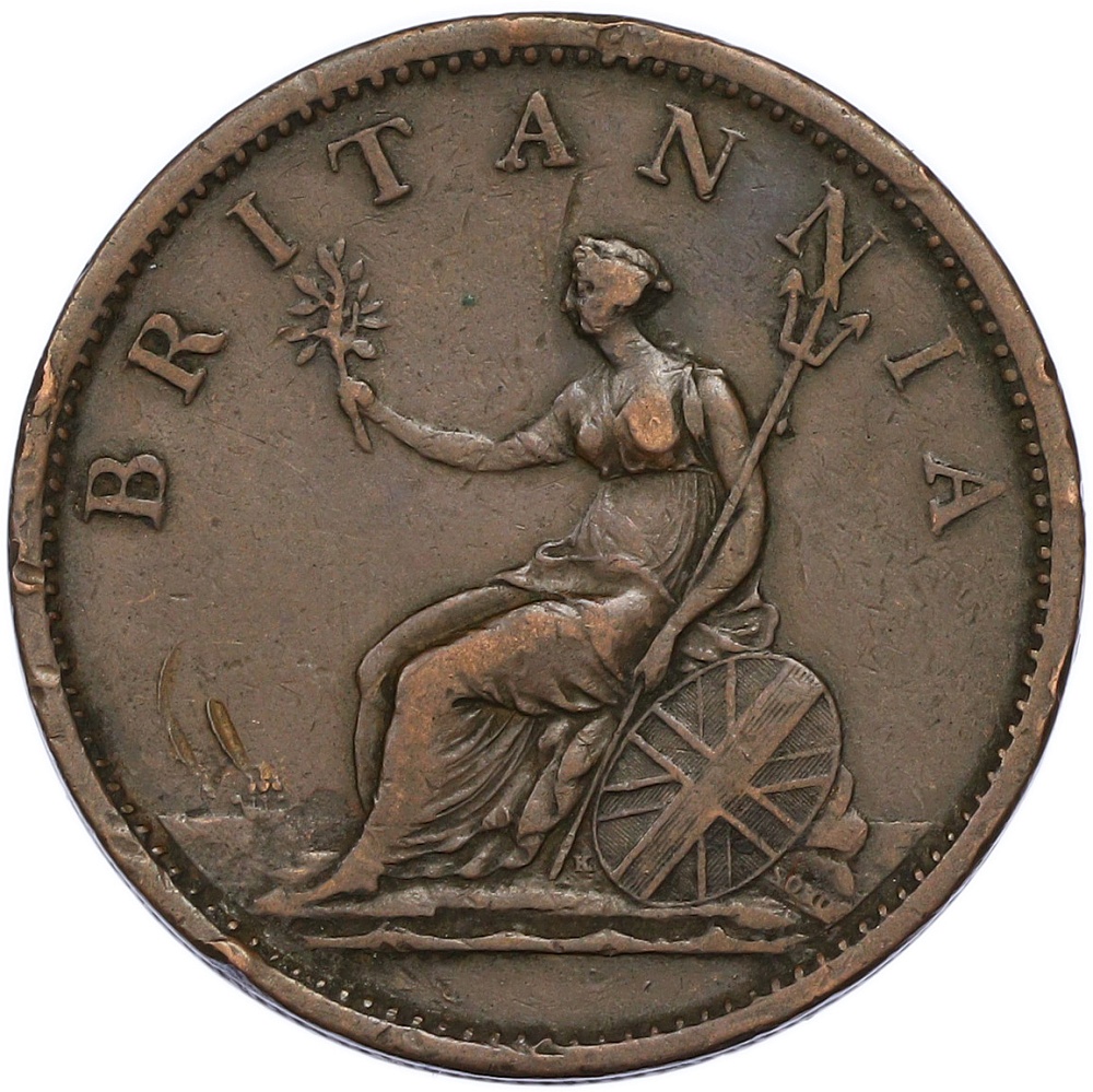 1 пенни 1806 года Великобритания — Фото №2