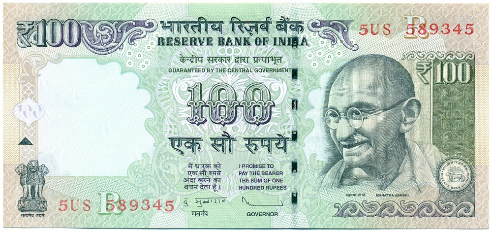 100 рупии 2013 года Индия — Фото №1