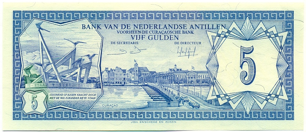 5 гульденов 1984 года Нидерландские Антильские острова — Фото №1