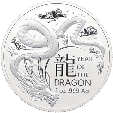 1 доллар 2024 года Австралия «Китайский гороскоп (12 лунных животных) — Год дракона» — Фото №1