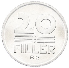 20 филлеров 1986 года Венгрия — Фото №2