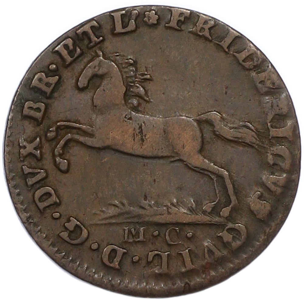 1 пфенниг 1814 года Брауншвейг-Вольфенбюттель — Фото №1