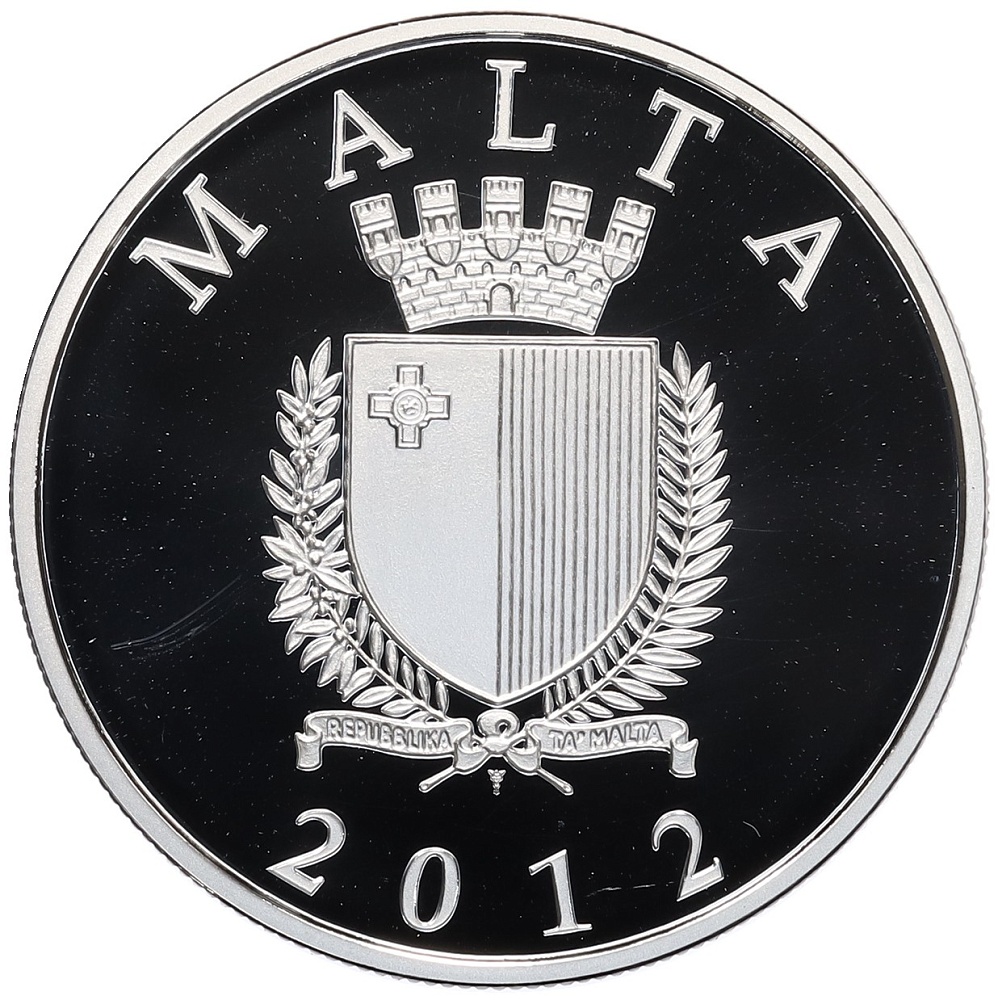 10 евро 2012 года Мальта «65 лет со дня смерти Антонио Шортино» — Фото №2