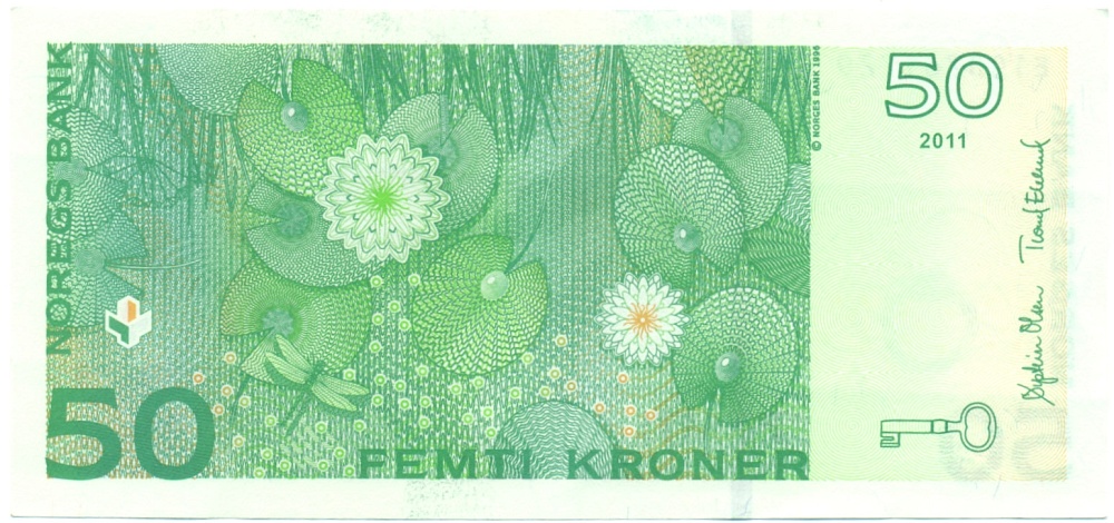 50 крон 2011 года Норвегия — Фото №2