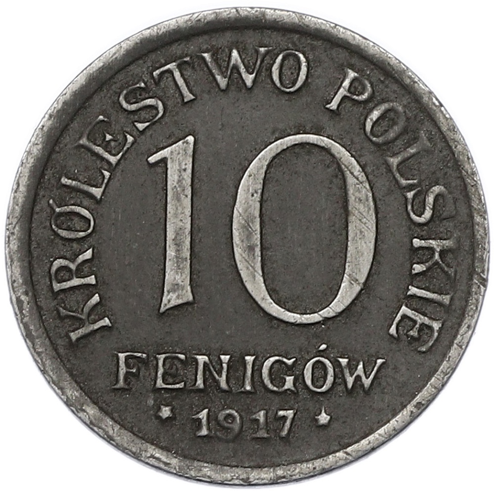 10 фенигов 1917 года Польша — Фото №1