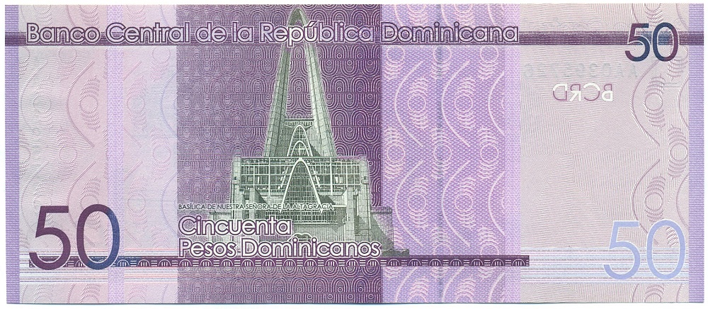 50 песо 2014 года Доминиканская республика — Фото №2