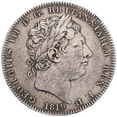 1 крона 1819 года Великобритания (Король Георг III) — Фото №1