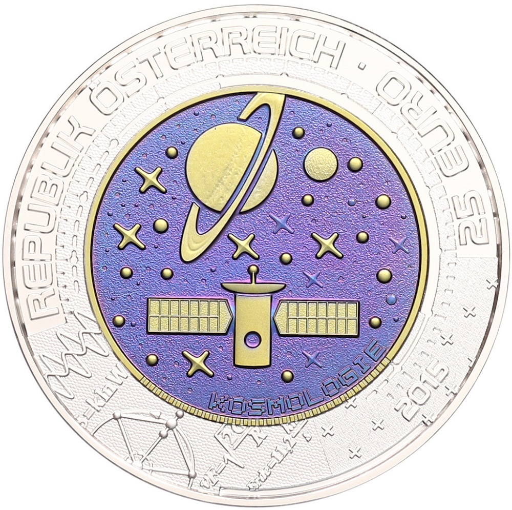 25 евро 2015 года Австрия «Космология» — Фото №2