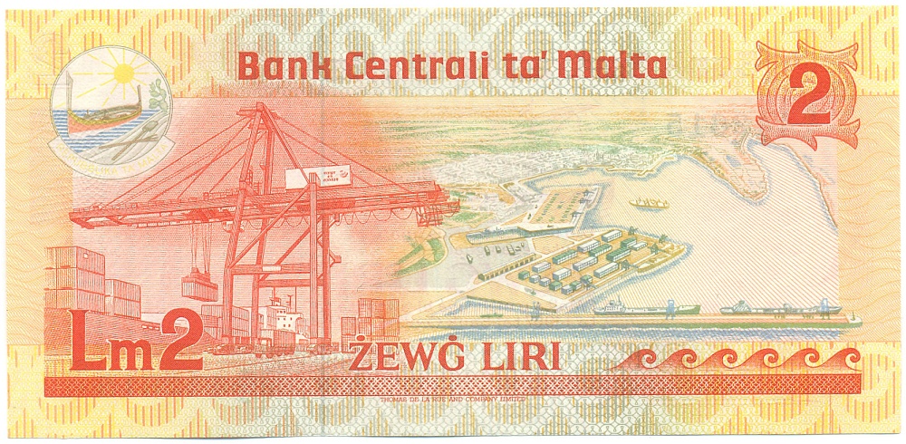 2 лиры 1986 года Мальта — Фото №2