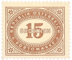 Почтовая марка 15 грошей 1947 года Австрия — Фото №1