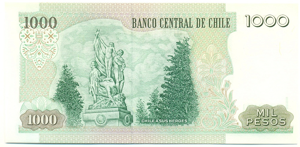 1000 песо 2006 года Чили — Фото №2