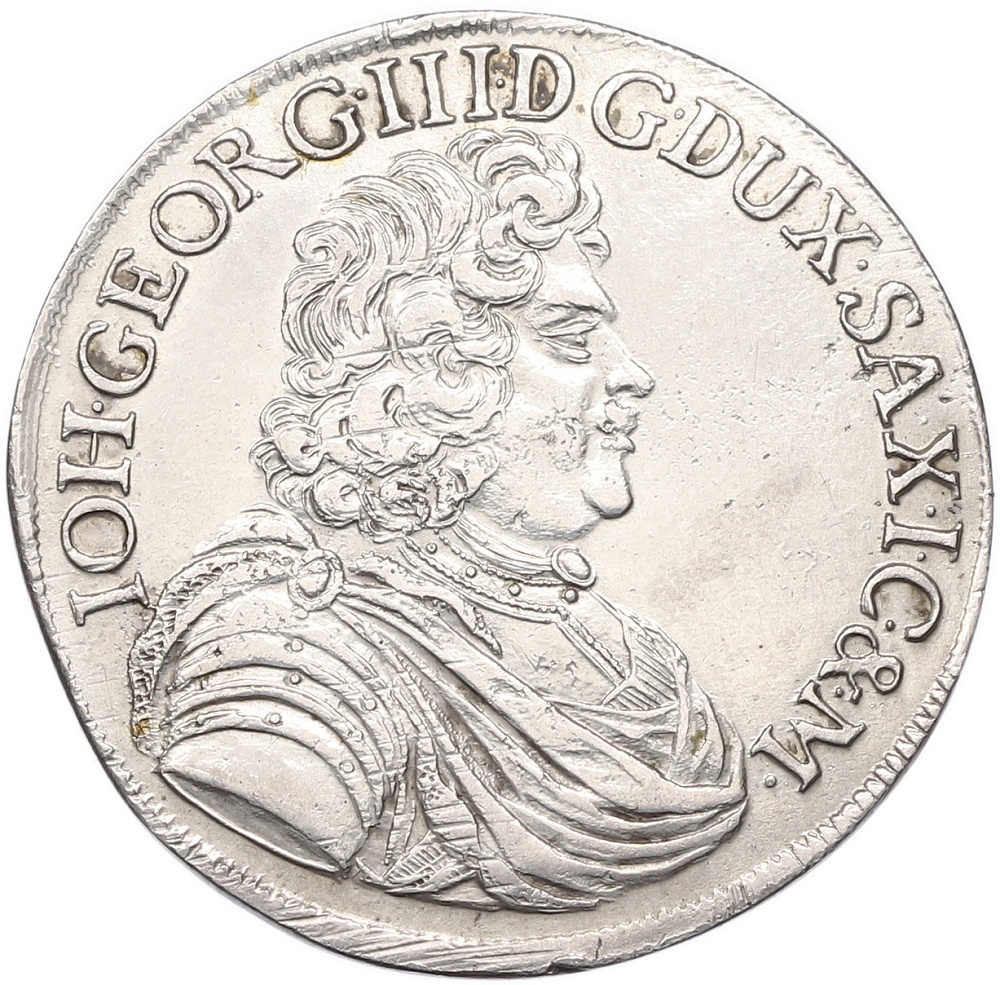 2/3 талера 1689 года Саксония (Иоганн Георг III) — Фото №1