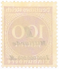 Почтовая марка 1 миллиард марок 1923 года Германия — Фото №2