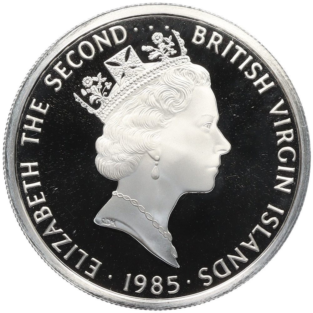 20 долларов 1985 года Британские Виргинские острова «Сокровища затонувших кораблей — Секстант» — Фото №2