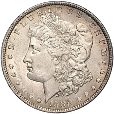 1 доллар 1886 года США — Фото №1