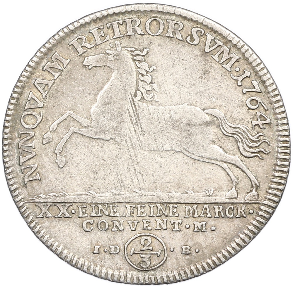 2/3 талера 1764 года Брауншвейг-Люнебург — Фото №1