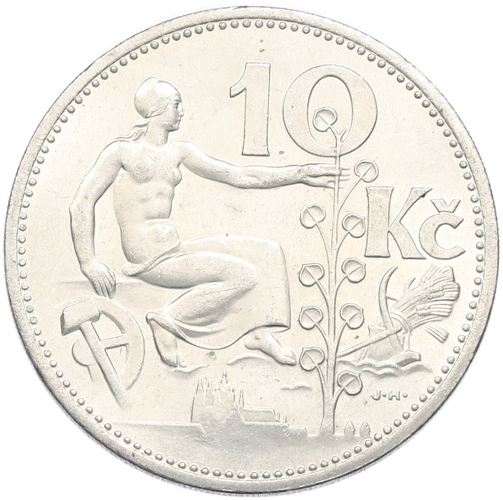 10 крон 1932 года Чехословакия — Фото №1
