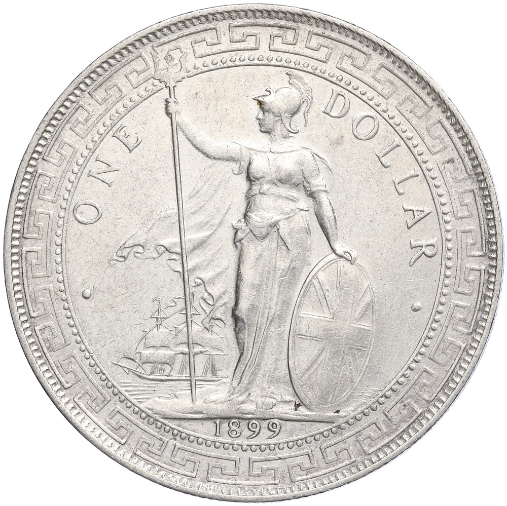1 доллар 1899 года Великобритания «Торговый доллар» — Фото №1