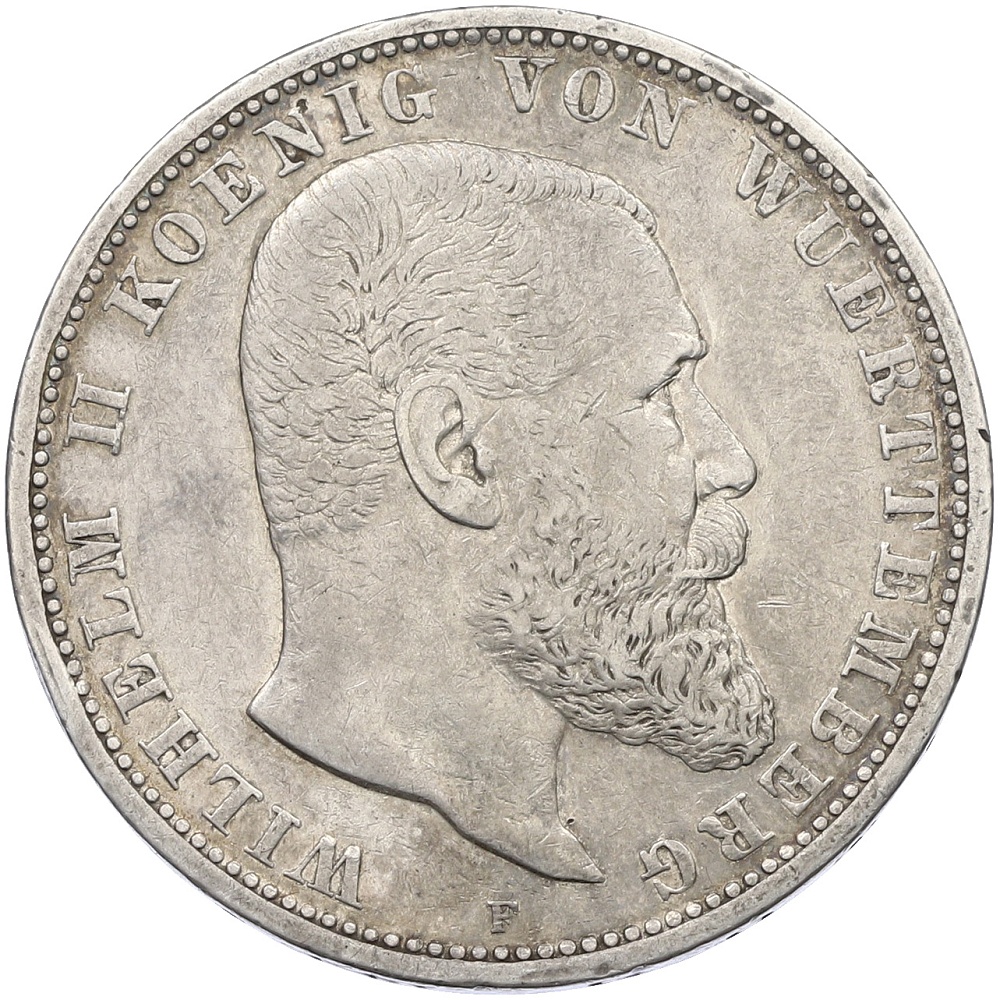 5 марок 1903 года Германия (Вюртемберг) — Фото №1
