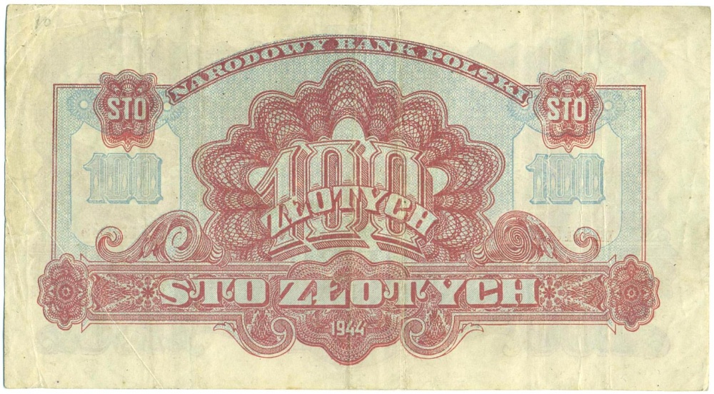 100 злотых 1944 года Польша — Фото №2