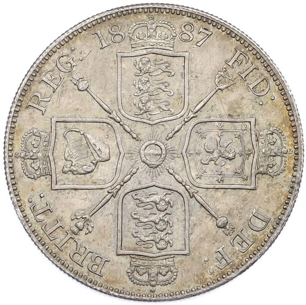 Двойной флорин 1887 года Великобритания — Фото №1