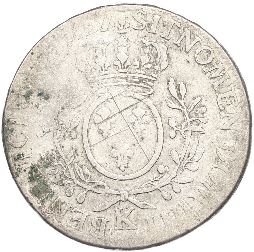 1 экю 1727 года K Франция — Фото №2