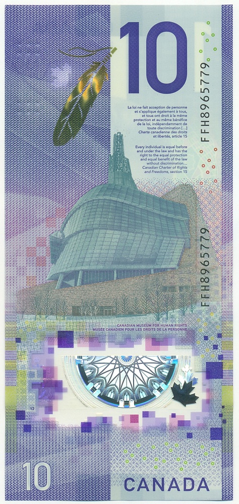 10 долларов 2018 года Канада — Фото №2