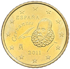 50 евроцентов 2011 года Испания — Фото №1