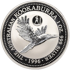 1 доллар 1996 года Австралия «Австралийская кукабара — Greece Privy Mark» — Фото №1