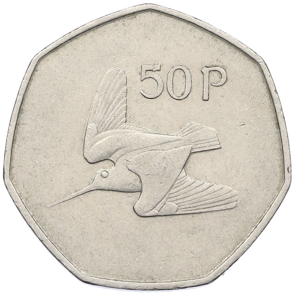 50 пенсов 1975 года Ирландия — Фото №1