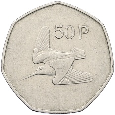 50 пенсов 1975 года Ирландия — Фото №1