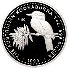 1 доллар 1999 года Австралия «Австралийская кукабара» — Фото №1