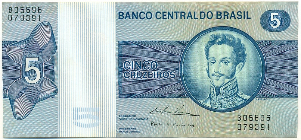 5 крузейро 1974 года Бразилия — Фото №1