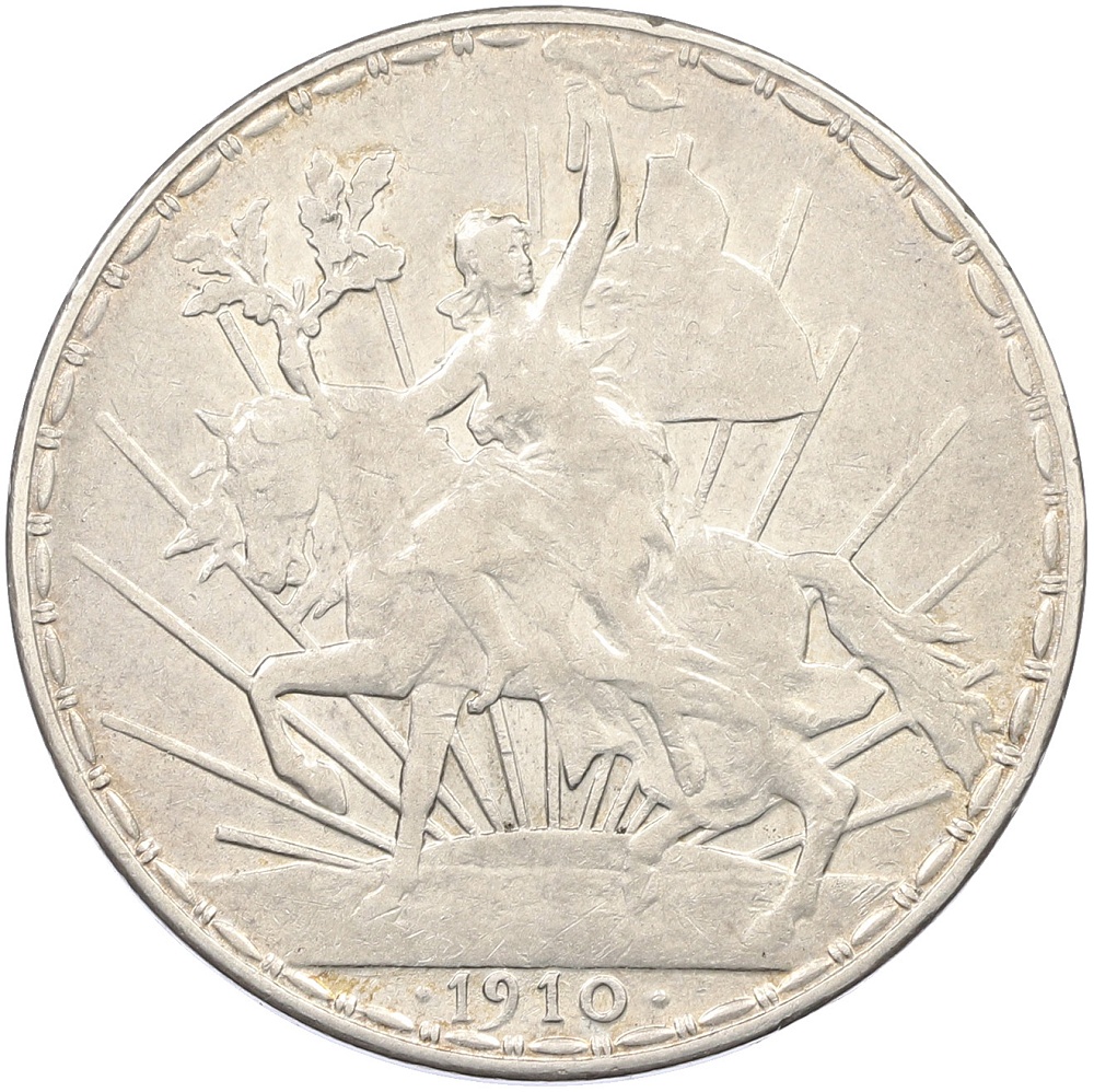1 песо 1910 года Мексика — Фото №1